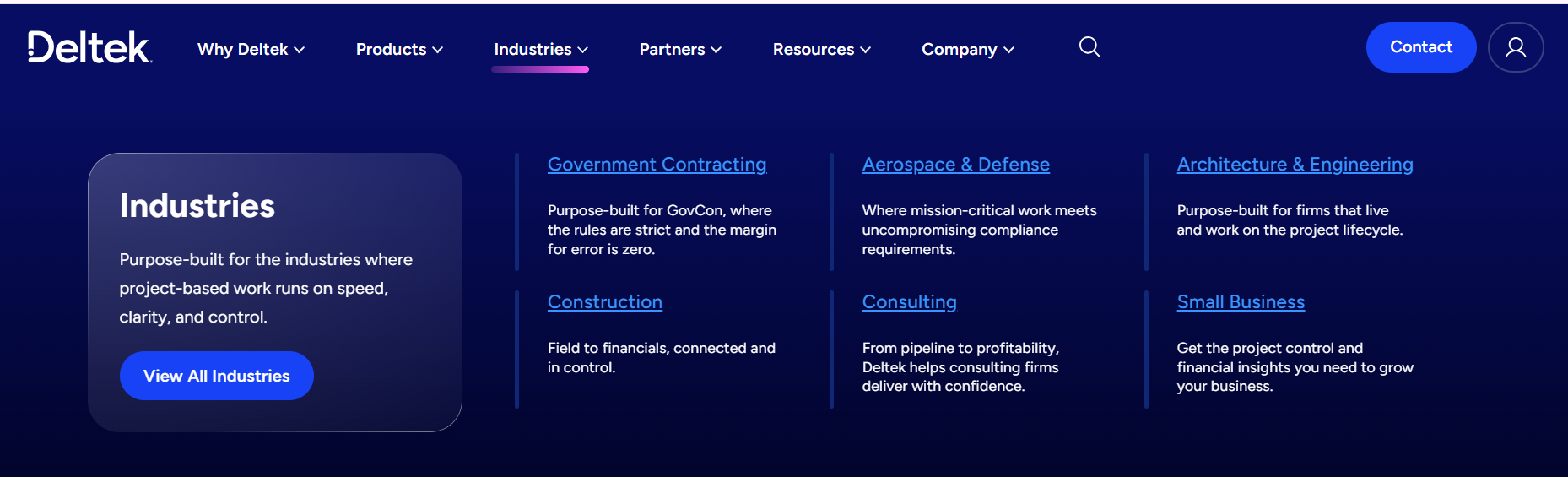 Deltek Industry Focus