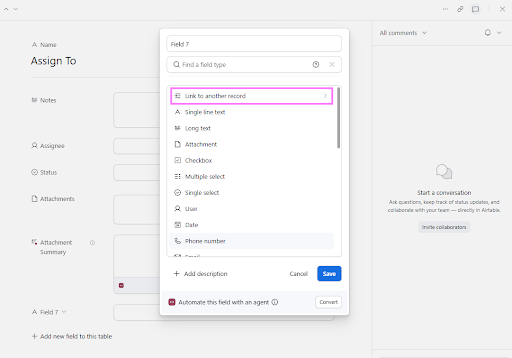 Link Records Between Tables