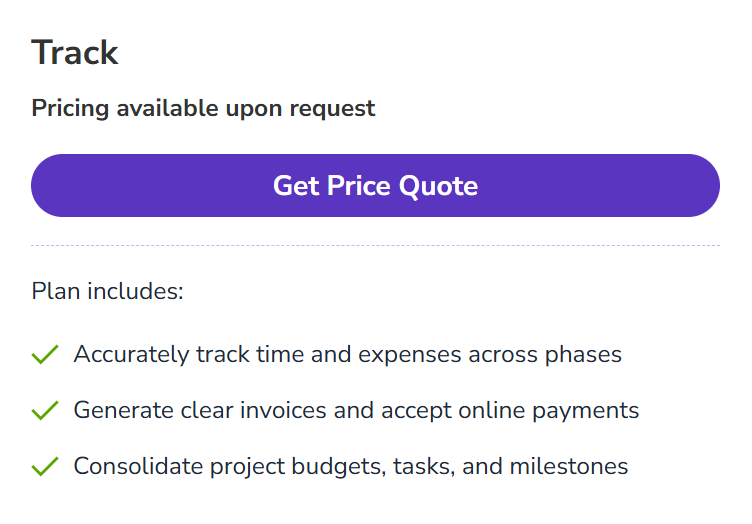 Monograph Pricing Plans (Track Plan)