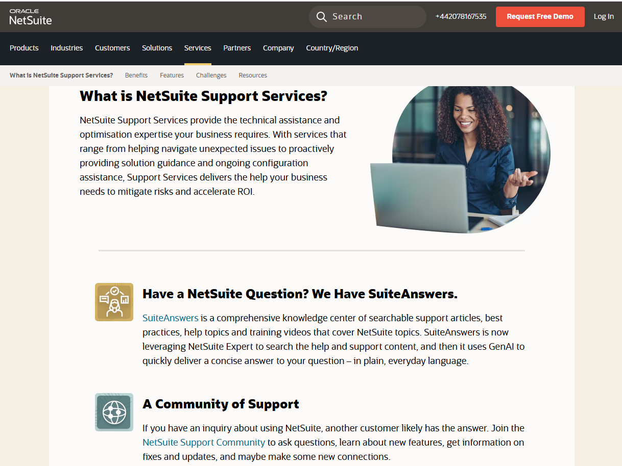 NetSuite Customer support