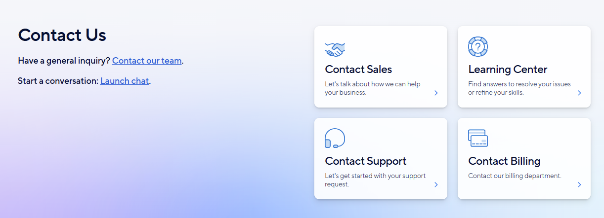 Customer support Smartsheet