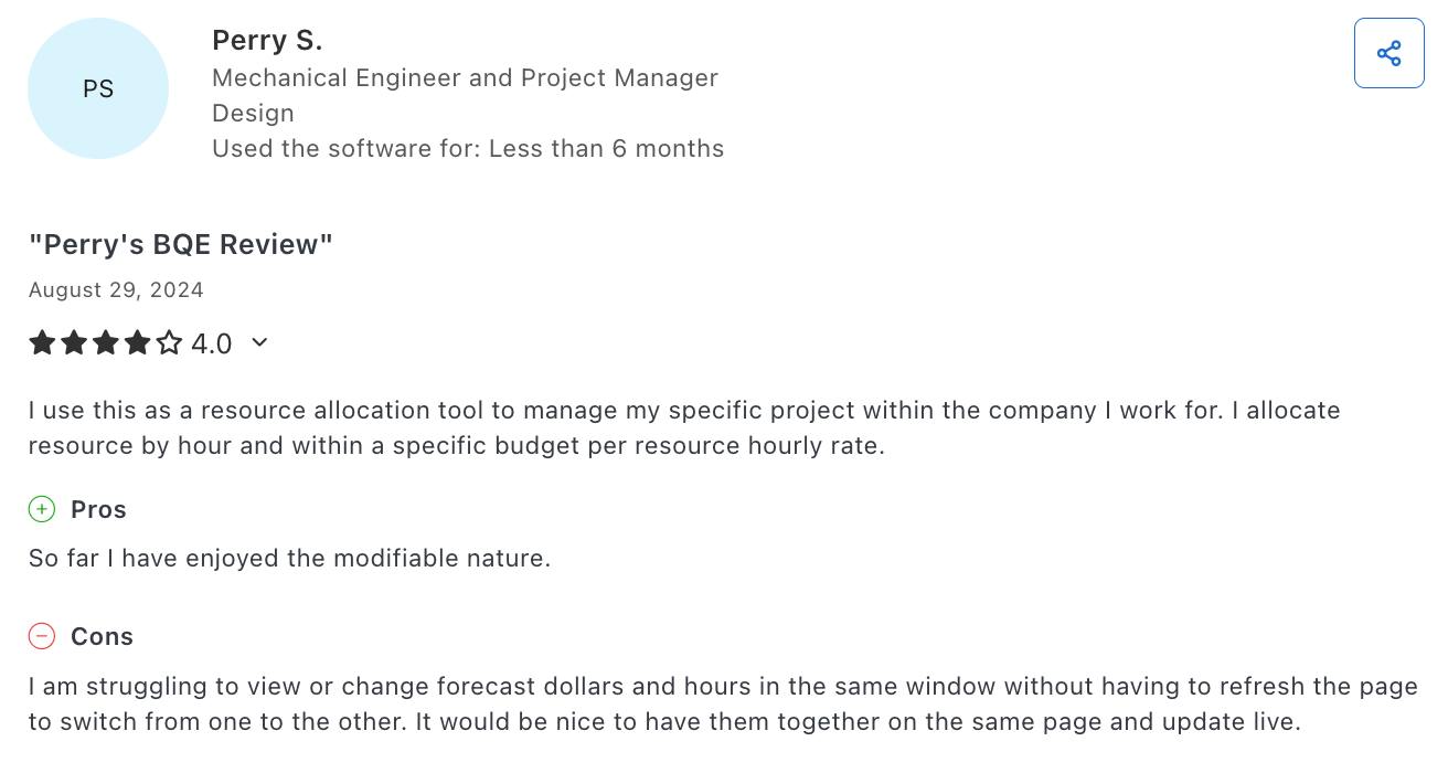 Customer Reviews BQE CORE 2