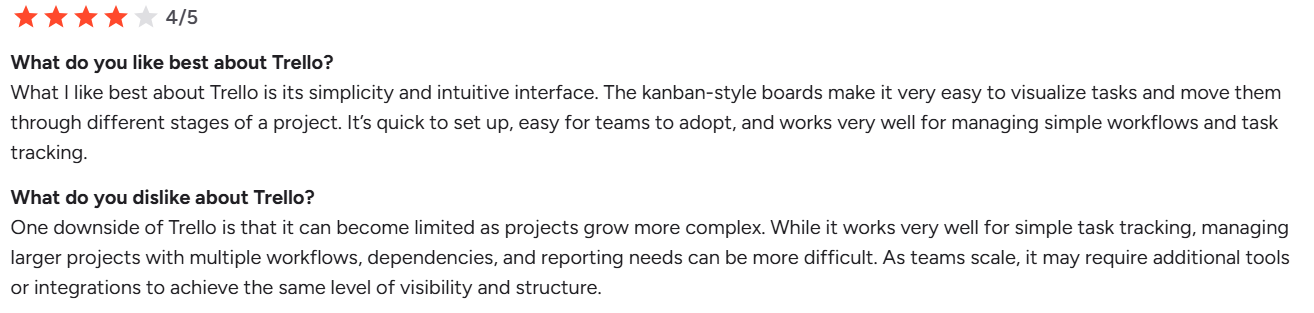 Customer reviews Trello 1