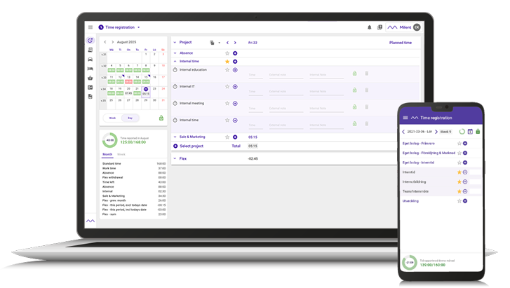 Tid och projekt med Milient Time Flow