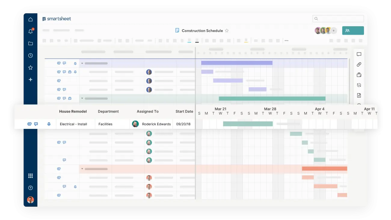 Smartsheet For Spreadsheet-Based Scheduling