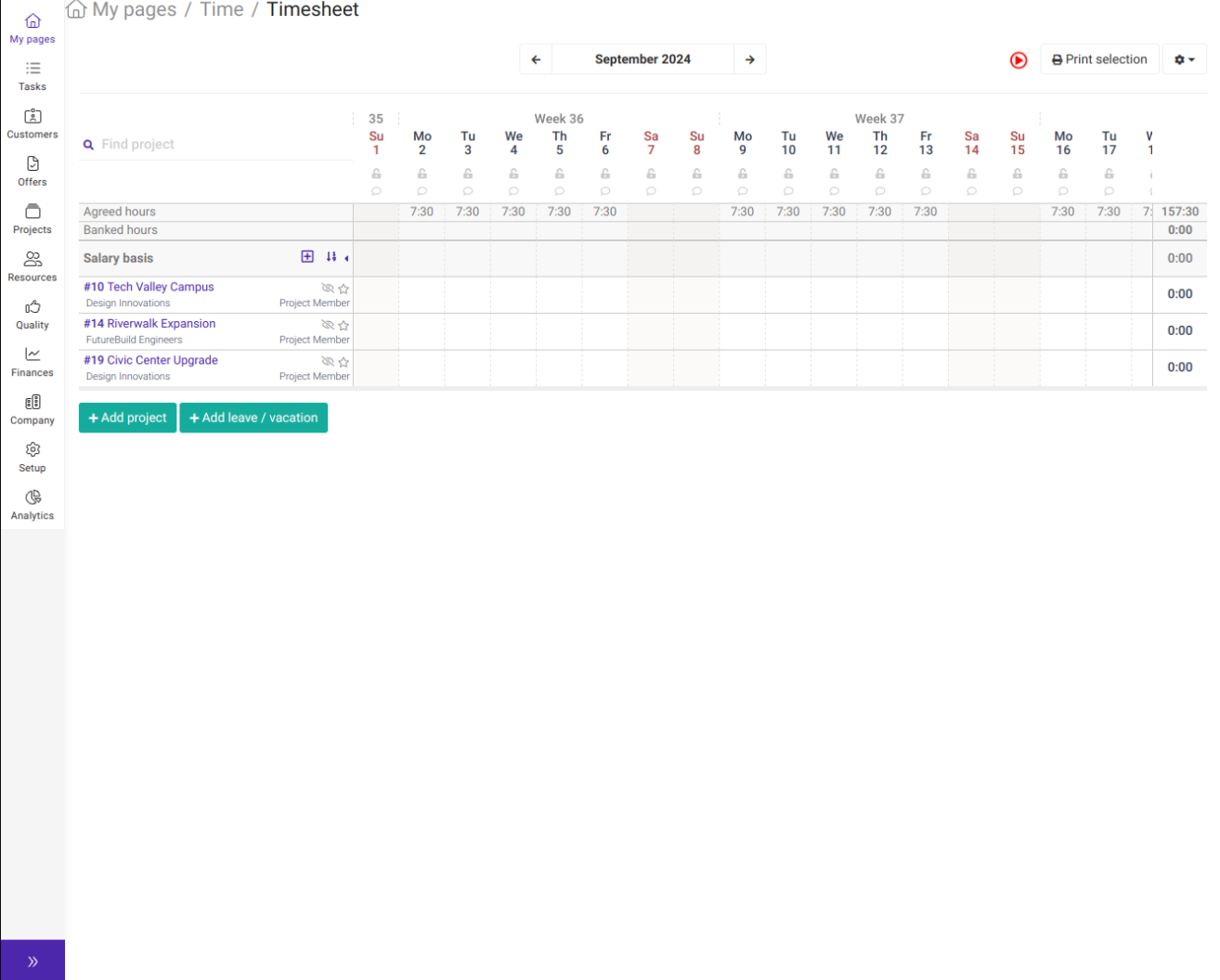 Time Tracking Tied to Project Progress