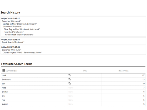 Search Logging