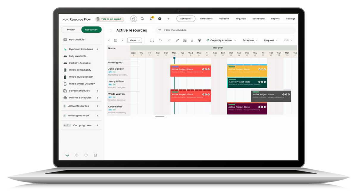 Resource Scheduling Software for Efficient Planning